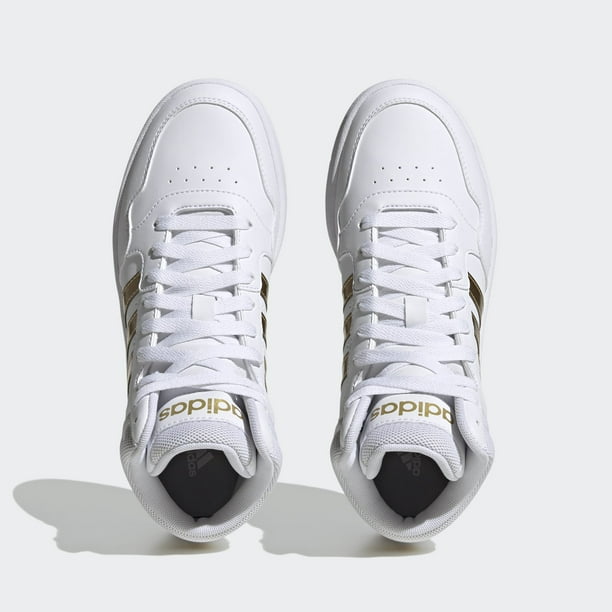 Tenis Adidas Mujer HP7958 Blanco 24 cm Adidas Hoops MID