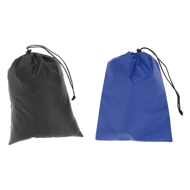 2 Uds Bolsa De Almacenamiento Impermeable Con Cordón Bolsa Para Ropa Zapatos Negro Macarena Saco de cosas