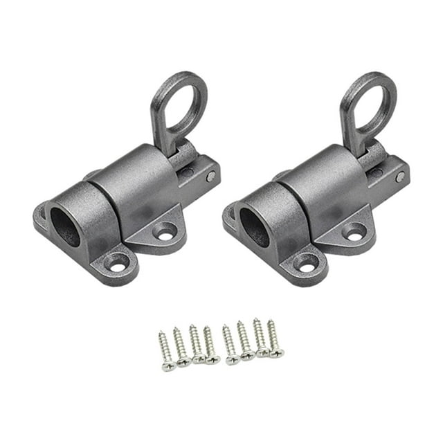 Thinsony Verrou Automatique Facile à Installer pour Boulons de Porte Robustes en Acier Inoxydable Ressort Automatique Gris Argenté 1Ensemble