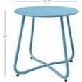 thumbnail image 3 of ‎JTAOT Outdoor All Weather Resistant Round End Table, Blue, 3 of 15