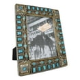 thumbnail image 3 of Rustic Western Turquoise Gems Geometric Patterns Ropes Picture Frame 8"X10", 3 of 11