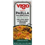 Vigo Authentic Paella Valenciana, JMS2Yellow Rice & Seafood Dinner, Spanish Recipe (Yellow Rice & Seafood Dinner, 19 Ounce (Pack of 2))