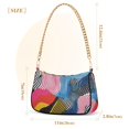 thumbnail image 3 of FORMRS Womens Shoulder Bag with Chain Strap Clutch Purse Cute Tote Handbag, Stripes Pattern, 3 of 7