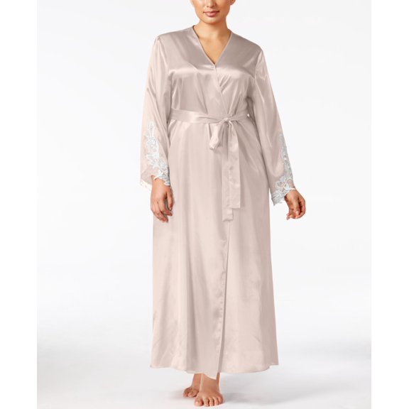 Flora by Flora Nikrooz Womens Plus Size Satin Stella Robe