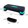 thumbnail image 2 of BalanceFrom Adjustable Workout Aerobic Stepper Step Platform Trainer, 27-Inch, Black/Blue, 2 of 3