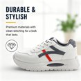 thumbnail image 4 of CHICVOMEY Comfort Sneakers for Women Lightweight Lace-Up Sneakers Cushioned Non Slip Walking Shoes for Daily Wear & Walking, 4 of 8