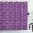 thumbnail image 1 of Ambesonne Purple Paisley Shower Curtain, Floral Motif Damask, 69"Wx70"L, Purple Fuchsia, 1 of 3