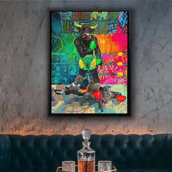 Candlestick Chart Vector Graphic Poster Or Canvas Wall Decor Stock Market Graphics Pattern Bearish And Bullish Wall Art Print