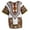 Yellow, variant on Milaget Short Sleeve Dashiki African Embroidery Print Hippie Tribal Dress Shirt Clothing Green