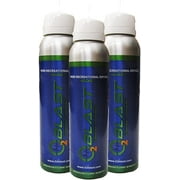 O2 Blast, Pure Oxygen Supplement, Quick Recovery for Exercise and Focus. Sanitary Flip Top Cap (4 Liter Oxygen Canisters - 3 Pack - Natural)