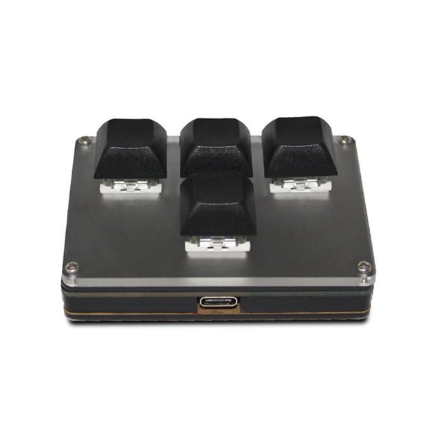 Teclado inalámbrico personalizable de 4 teclas 2.4G USB Bluetooth - Modo de personalización de teclas Teclas intercambiables en caliente