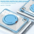 thumbnail image 6 of ELEHOLD Rotating Shockproof Case For iPad Air 11 2025/2024, iPad Pro 11 2022/2021/2020/2018 Full Body Protection Clear Rugged Cover, 360° Rotating Ring Hand Grip Stand Shoulder Strap,Lightblue, 6 of 11