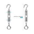 thumbnail image 2 of WEUVEB 5-Pack Steel Wire Rope Turnbuckles for Outdoor Use, Adjustable Tension Hardware for Installation and Rigging, 2 of 7