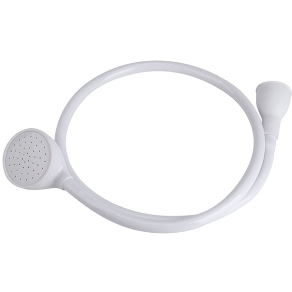 M Buder Pet Shower Spray Head Hose Push On Bath Tub Sink Faucet Attachment Washing Hair Hairdresser Dog Cat Grooming Tool White - 37.4 inches / 95 cm