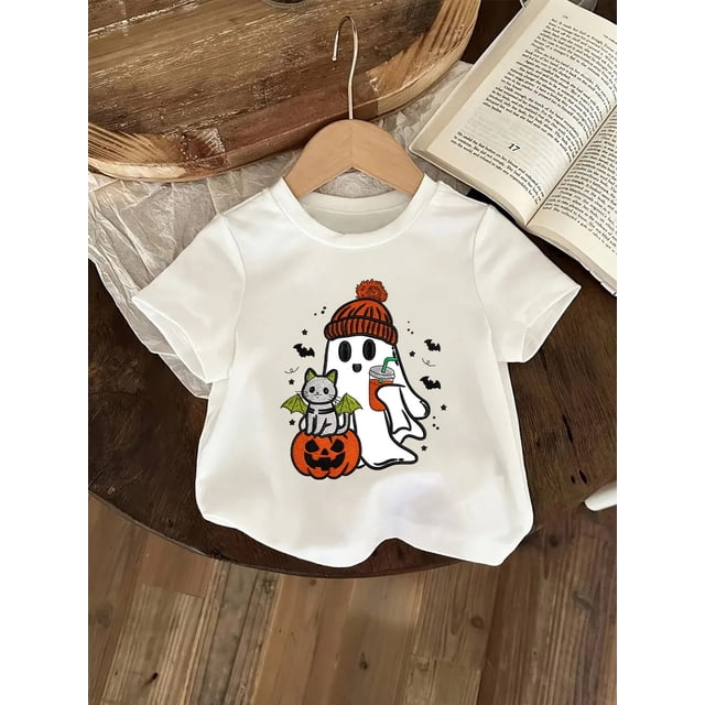 T-Shirt à Motif de Rentrée Scolaire pour Garçons - T-Shirt à Manches Courtes Col Rond avec Design de Crayon de Dessin Animé et Livre, Doux et Respirant, Adapté pour le Printemps et l'Été, Tenue Décontractée, Design Jeune Vif