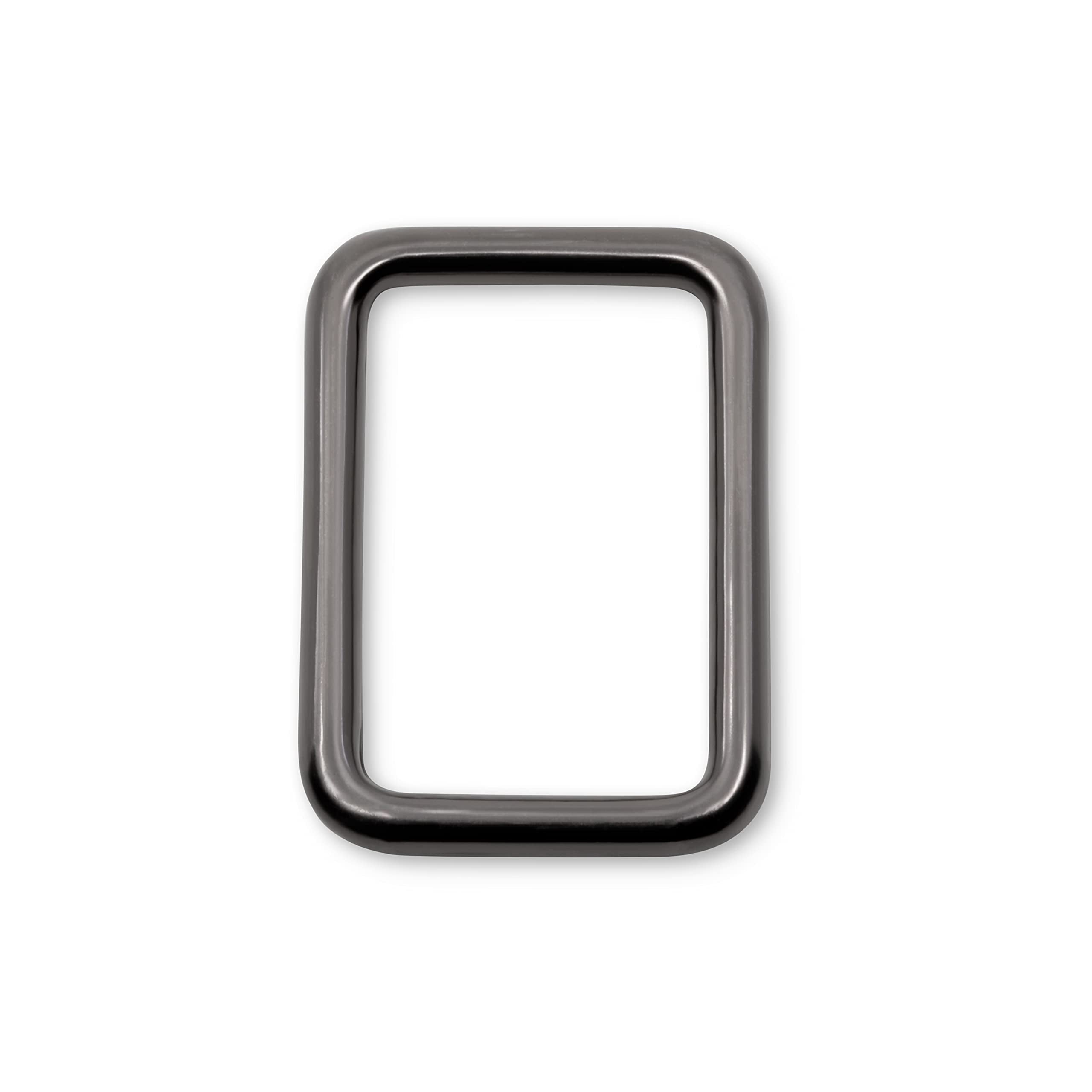 Dritz 1" Rectangle Rings, Gray, 12 Pc