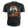 thumbnail image 2 of Men's Halloween Mood T-shirt Halloween Serial Killer Shirts Pop Culture T-Shirt Halloween Costume (Small Grey), 2 of 6