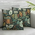 thumbnail image 3 of Creowell Owl Throw Pillow Cover Love Mom Couch Pillow Case Square Outdoor Pillows Sofa Bed Lumbar Pillowcase Decorative, 3 of 5