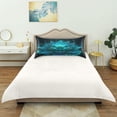 thumbnail image 5 of Satin Pillowcase Home Luxury Envelope Pillowcases Soft And Smooth Fluorescent Cyan, 5 of 6