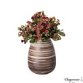 thumbnail image 7 of Uniquewise 10" Farmhouse Ceramic Vase Rustic Vintage Decorative Pottery for Living Room Dining or Bedside Table Shelves Entryway and Mantel Tall Boho Centerpiece for Minimalist and Housewarming Decor, 7 of 7