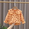 thumbnail image 2 of XIMIN Quick Drying Tops for Teen Girls Toddler Kids Baby Girls Summer Casual Loog Sleeves Blouse Doll Collar Shirt Stretch Shirt for Teen Girls, 2 of 4