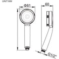 thumbnail image 2 of Chrome Finish Showerhead, Universal Fitting Water Saving High Pressure On/Off Switch for Customizable Bathing, Micro Nozzle Technology for Efficient and Luxurious Showers, 2 of 5