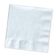 Angle View: Hoffmaster Group 139140135 2-Ply Lunch Napkins, White - 50 per Case - Case of 12