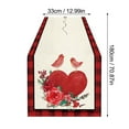 thumbnail image 3 of Table Runner Clearance! Buffalo Plaid Valentine Day Table Runner Anniversary Holiday Kitchen Dining Table Decoration for Home Party Indoor Valentines Day Decorations 1X Table Runner, 3 of 9