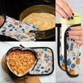 thumbnail image 5 of Yayeee Oven Mitts and Pot Holder Set of 2 Heat Resistant Kitchen Gloves Baking Hot Pad, Acorn Leaves Pattern, 5 of 5