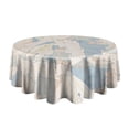 thumbnail image 5 of Fashionable Round Tablecloth 70x70in(178x178cm) – Waterproof Polyester Table Cover with Full Print Design, Wrinkle Resistant & Washable for Kitchen Dining Party Decor, 5 of 6