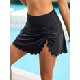 thumbnail image 4 of Sociala Wider Waisted Split Swimming Skirts for Womens Side Tie Tankini Bikini Bottoms, 4 of 7