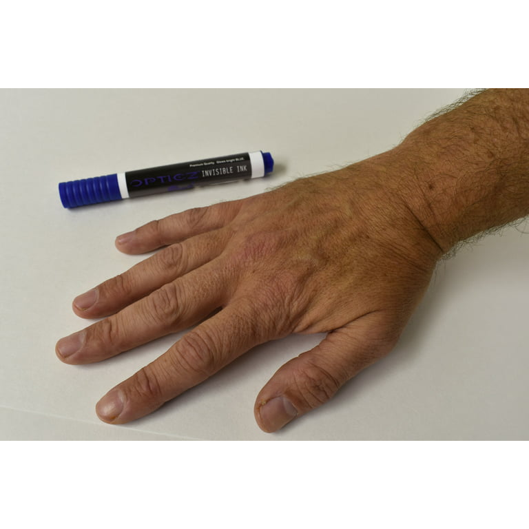 Opticz Blacklight Invisible Blue Ink Industrial Metal UV Marker –  DirectGlow LLC