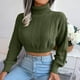 thumbnail image 5 of Suéteres Para Mujer Suéteres de Otoño Suéter de Cuello Alto Suéter de Punto Sólido Casual Moda Blusa de Manga Larga Odeerbi ODB131161, 5 of 6