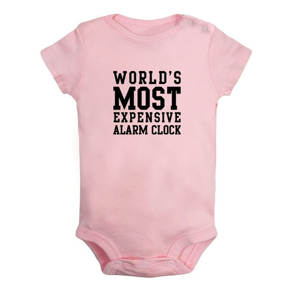 World's Most Expensive Alarm Clock Funny Rompers For Babies, Newborn Baby Unisex Bodysuits, Infant Jumpsuits, Toddler 0-24 Months Kids One-Piece Oufits