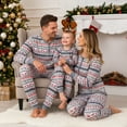 thumbnail image 4 of Tumao Family Christmas Pyjamas Set, Sleepwear Long Sleeve with Elk, PJs Xmas Festival Party Holiday Nightwear Dad Mom Adults, 4 of 9