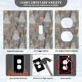 thumbnail image 3 of Yayeee Toggle Light Switch Wall Plate 1-Gang 4.5"x2.7" Home Decorative Outlet Cover, Gray Cartoon Ghost, 3 of 7