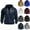 Navy, variant on Zylanna Men's Half Zip Hoodies, Elastic Long Sleeve Hooded Sweatshirt Workout Running Athletic Jacket with Pockets Navy Size M