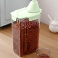 thumbnail image 2 of Food Storage Containers Plastic Transparent Cans, Rice Storage Buckets, Household Food Containers for Oats, Grains, Cereals, Pasta, Flour Storage Boxes, 2 of 6