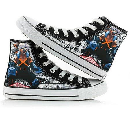

Anime 3D Printed My Hero Academia Casual Shoes Hand Painted Shoes Cosplay My Hero Academia High Top Lace ups Canvas Shoes Fashion Sneakers