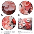 thumbnail image 3 of Designart "Floral Harmony Pink Red Line Art I" Modern Wall Art Print, 3 of 5