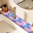 thumbnail image 2 of Yayeee Faucet Mat for Kitchen Sink 30" Diatomite Long Splash Guard Pad, Pastel Pink Marble Pattern, 2 Pack, 2 of 7