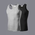 thumbnail image 2 of Cathalem Sleeveless Shirts for Men Big And Tall Men's Muscle Sleeveless Tank Tops T-Shirt Tees(Beige,XXXL), 2 of 5
