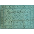 thumbnail image 1 of Ahgly Company Indoor Rectangle Oriental Light Blue Traditional Area Rugs, 7' x 10', 1 of 4
