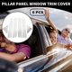 thumbnail image 2 of Door Pillar Window Trim - Car Front Rear Left Right Anti Scratch Sticker Pillar Posts - for Dodge Magnum 2005-2008 Plastic Chrome Silver Tone - 6 Pcs, 2 of 6