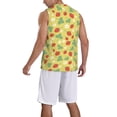 thumbnail image 2 of Sikiie Floral Strawberr Basketball Jersey Reversible Men's Mesh Athletic Sports Shirts Training Practice S-4XLLarge, 2 of 6