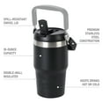 thumbnail image 6 of Ozark Trail 18 oz Insulated Stainless Steel Tumbler with Swivel Handle, Black, 6 of 8