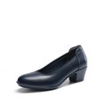 thumbnail image 1 of Zapatos de Tacón Bajo y Grueso para Mujer DREAM PAIRS Azul Marino Talla 9.5, 1 of 8