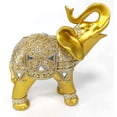 thumbnail image 5 of Dalax-9 Inches Height Gold Color Elephant Figurine Living Room Bedroom Decor Gifts for Housewarming | Birthday| Valentine's Day | Mother's Day Gift, 5 of 7