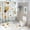 AA-2, variant on Cute Bee Pattern Shower Curtain Bathroom Sets Toilet Lid Rug, Bath Mat And Contour Mat, Shower Curtain 4Pcs