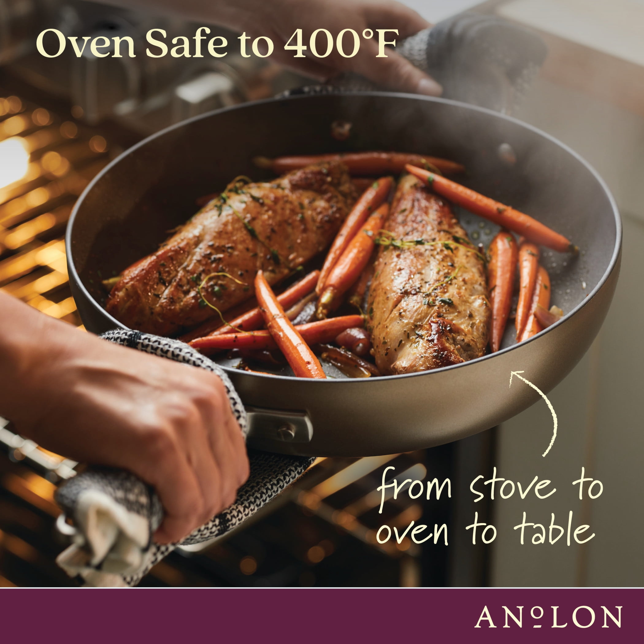 Anolon Advanced Hard Anodized Nonstick 10 In. And 12 In. French Skillet  Twin Pack, Fry Pans & Skillets, Household
